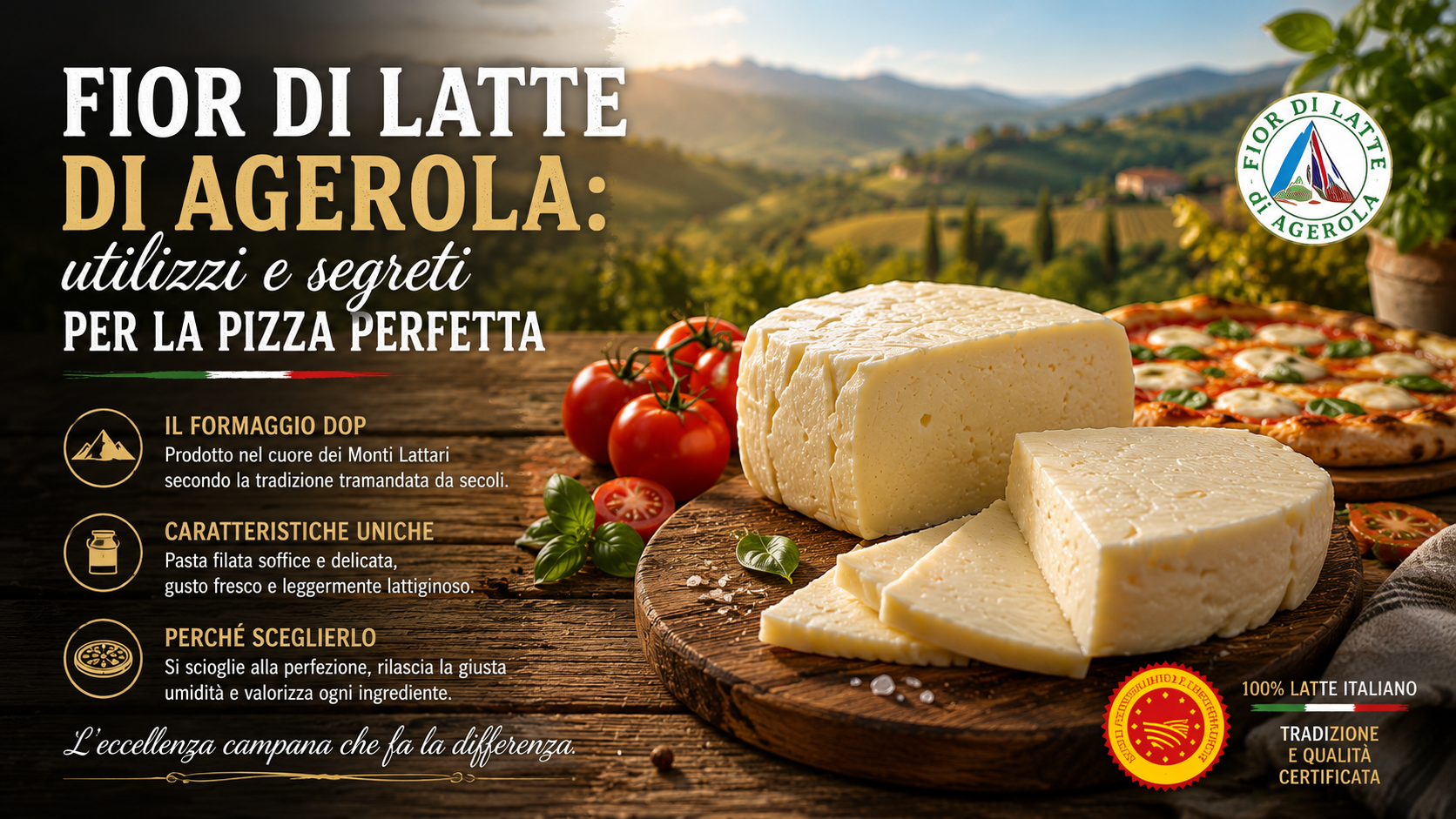 Fior di latte di Agerola: caratteristiche, utilizzi e segreti per una pizza perfetta