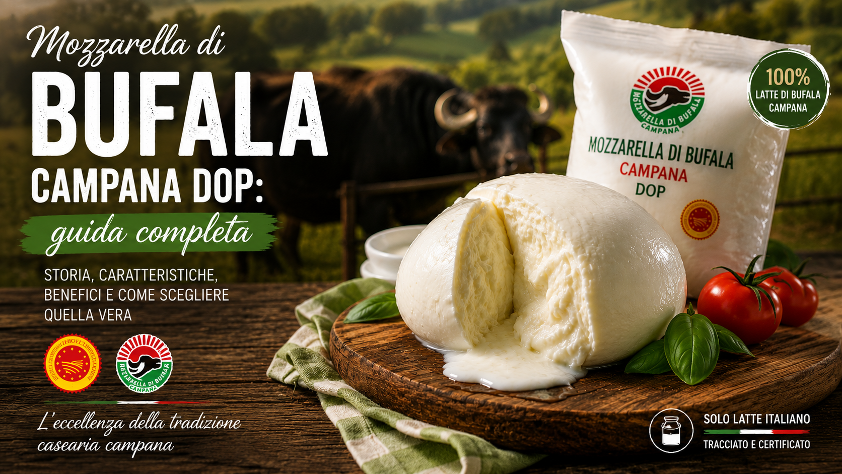 Mozzarella di Bufala Campana DOP: come riconoscerla, conservarla e gustarla
